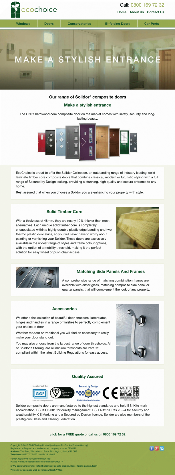custom web development for EcoChoice